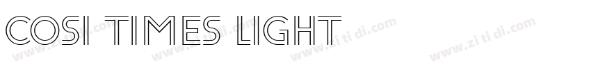 Cosi Times Light字体转换
